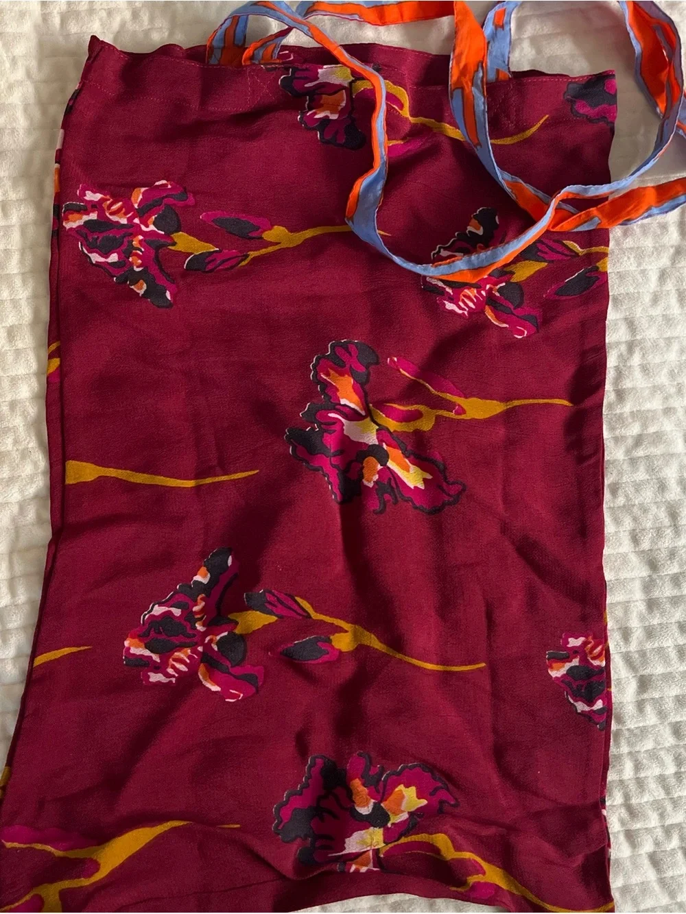 Lisa Corti Milano Silk Floral Carrier Bag
